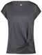dames sport t-shirt mesh grijsmelange - 1000025969 - HEMA