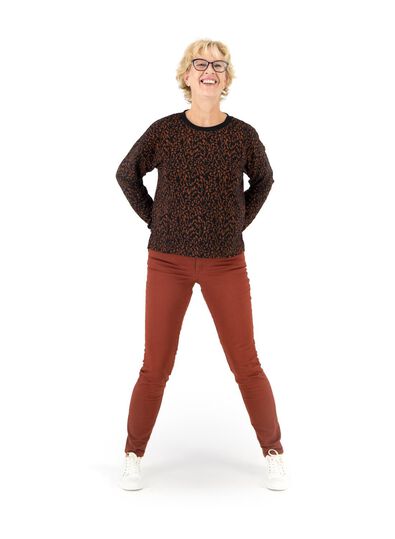 dames sweater bruin - 1000014750 - HEMA
