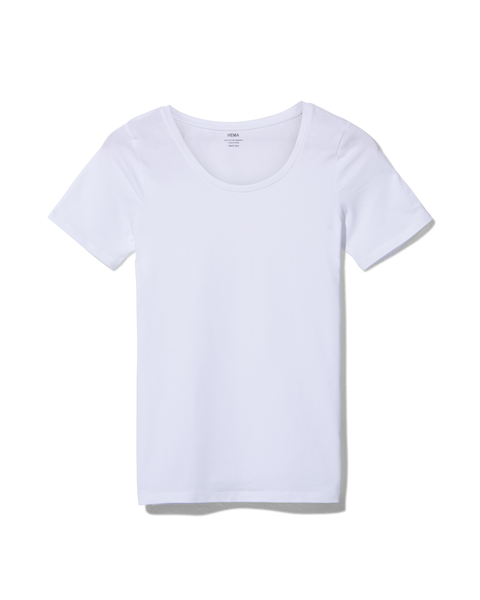 dames t-shirt wit L - 36398025 - HEMA