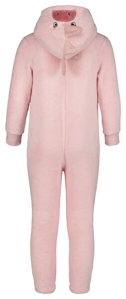 kinder onesie fleece dino roze - 1000025340 - HEMA