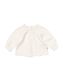 newborn baby shirt mousseline gebroken wit gebroken wit - 33496010OFFWHITE - HEMA