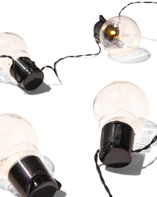 lichtsnoer 9m met 20 warm witte lampjes met adapter - 41810486 - HEMA