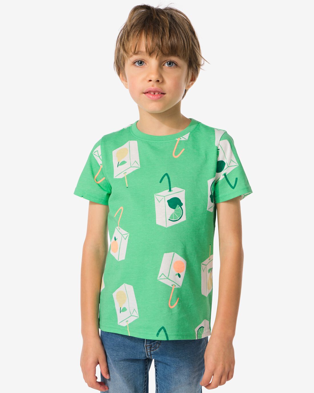 HEMA Kinder T-shirt Drinken Groen (groen)