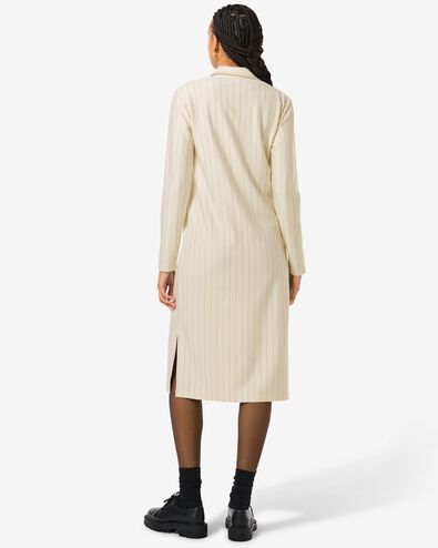 dames doorknoopjurk Eva gebroken wit gebroken wit - 36291170OFFWHITE - HEMA