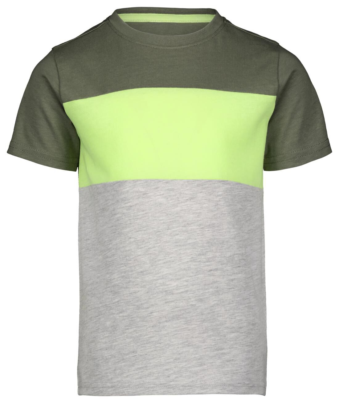 HEMA Kinder T-shirt Kleurblokken Groen (groen)