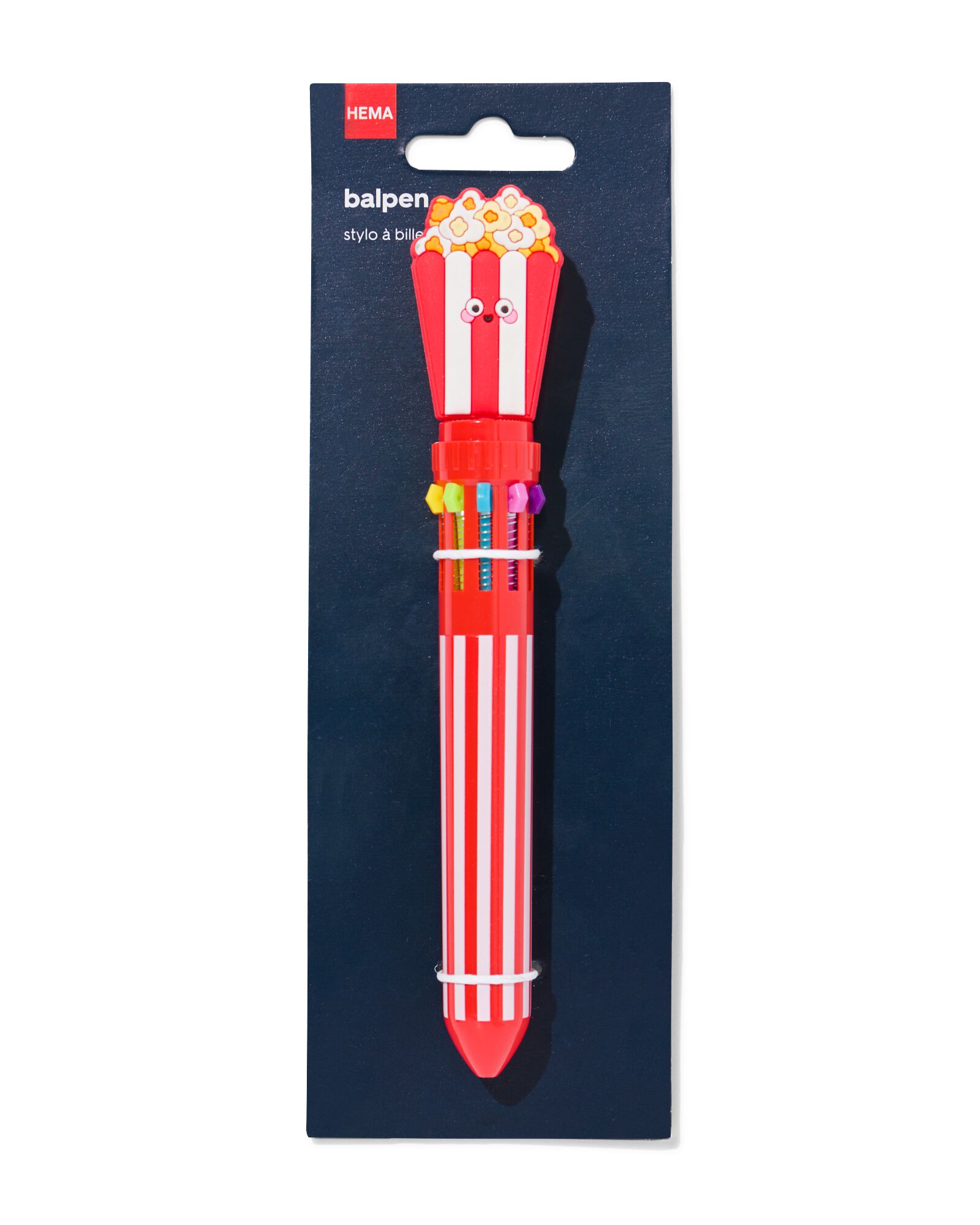 balpen 10 kleuren popcorn - 14591204 - HEMA