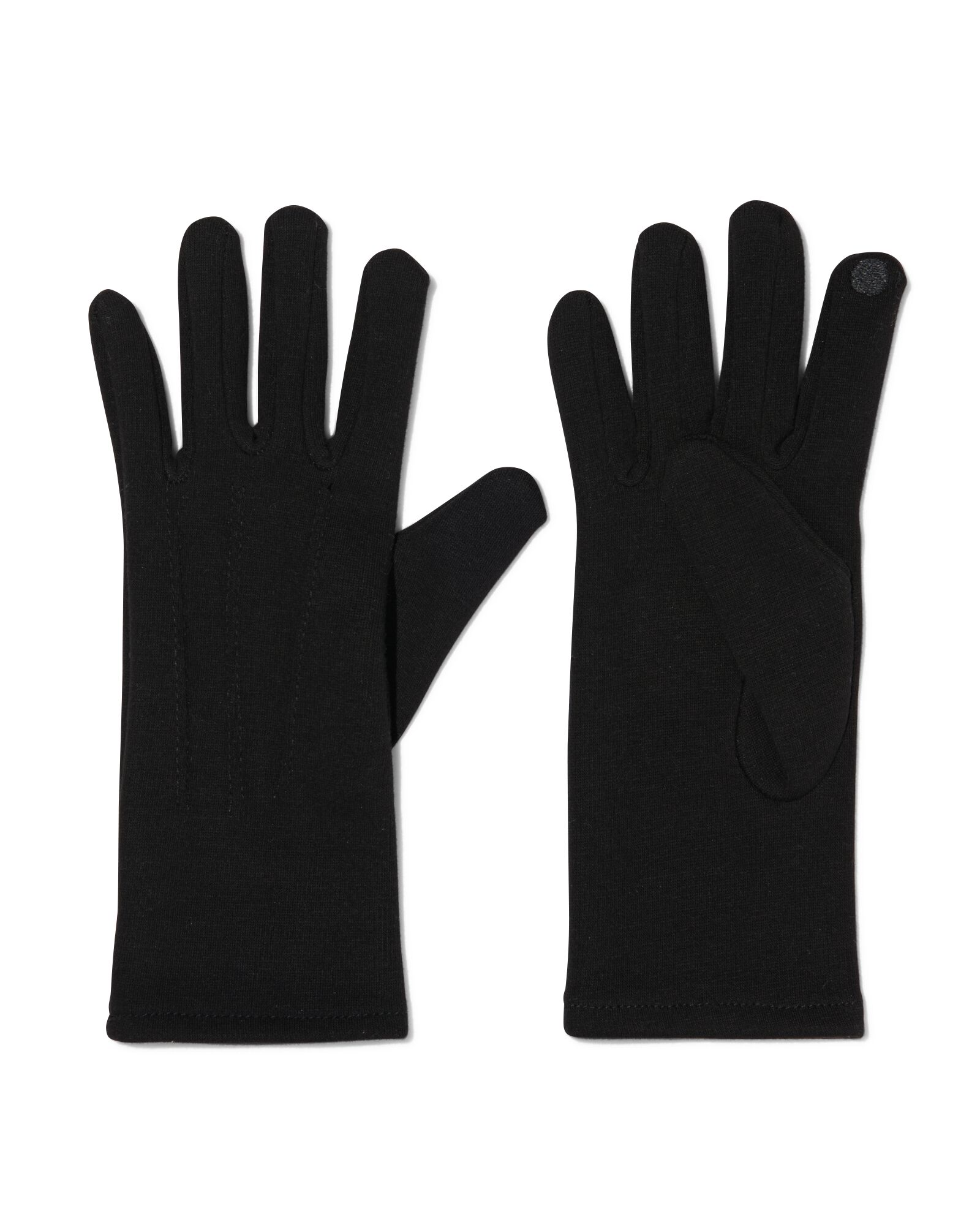 handschoenen touchscreen zwart S/M - 16460176 - HEMA