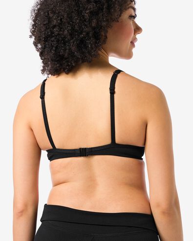 dames push-up bikinitop cup A-E zwart zwart - 22351420BLACK - HEMA