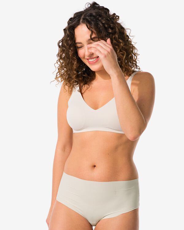voorgevormde bh zonder beugel creme creme - 21870649CREAM - HEMA