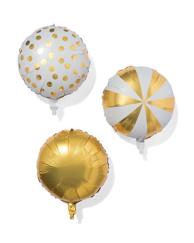 folieballon goud 3 stuks  - 14250047 - HEMA