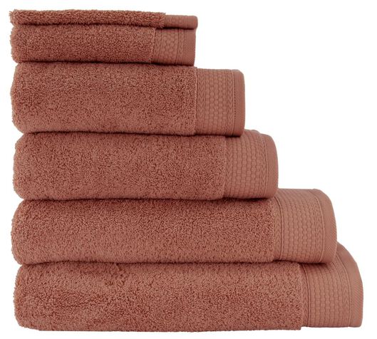 handdoeken - hotel extra zwaar roze - 1000025662 - HEMA