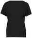 dames t-shirt zwart zwart - 1000023950 - HEMA