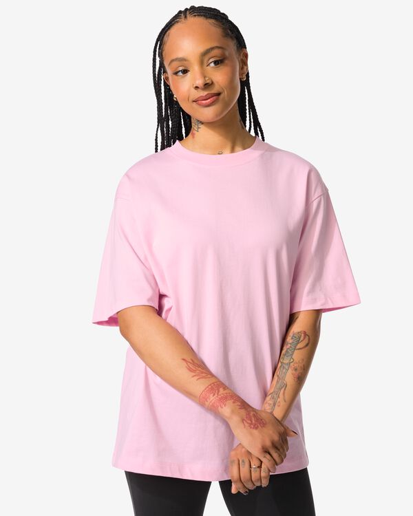 dames T-shirt Do  lichtroze lichtroze - 36238985LIGHTPINK - HEMA