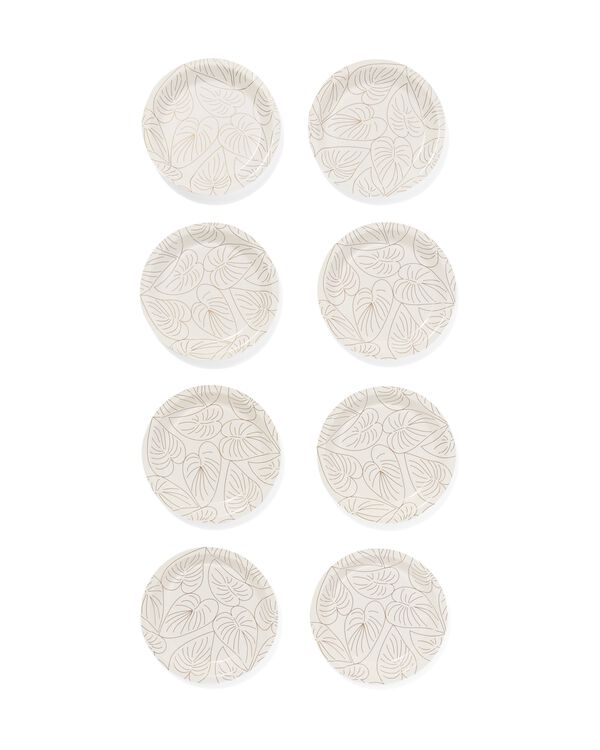 gebaksbordje botanisch 8 stuks  - 14250083 - HEMA