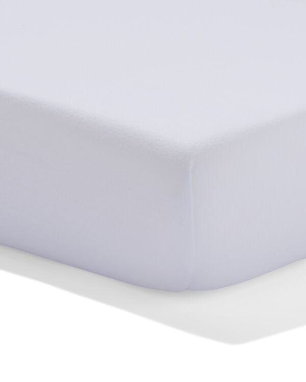 topper hoeslaken percal 180x220 wit - 5190136 - HEMA