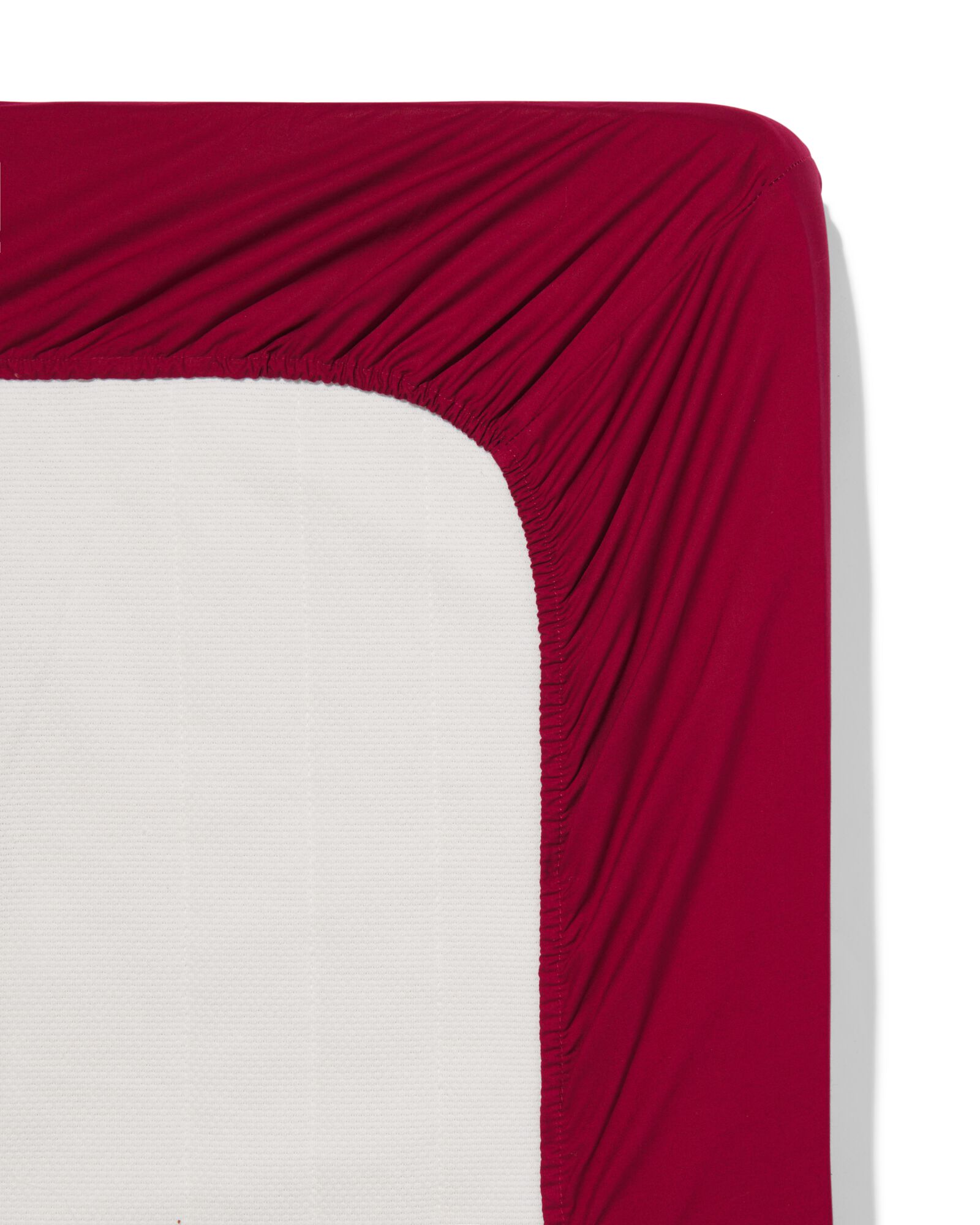 LINDA. hoeslaken percal 180x220 royaal rood - 5183069 - HEMA