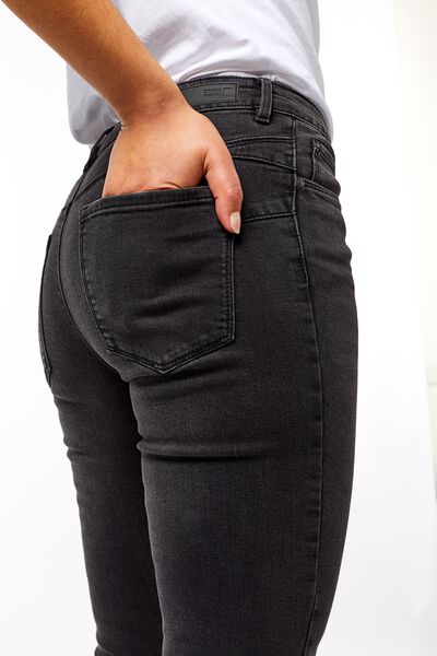 dames jeans bootcut shaping fit zwart - 1000026677 - HEMA