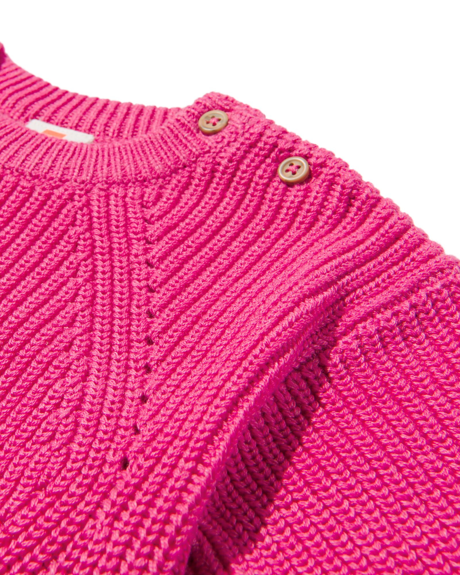 baby trui ajour gebreid roze roze - 33007050PINK - HEMA