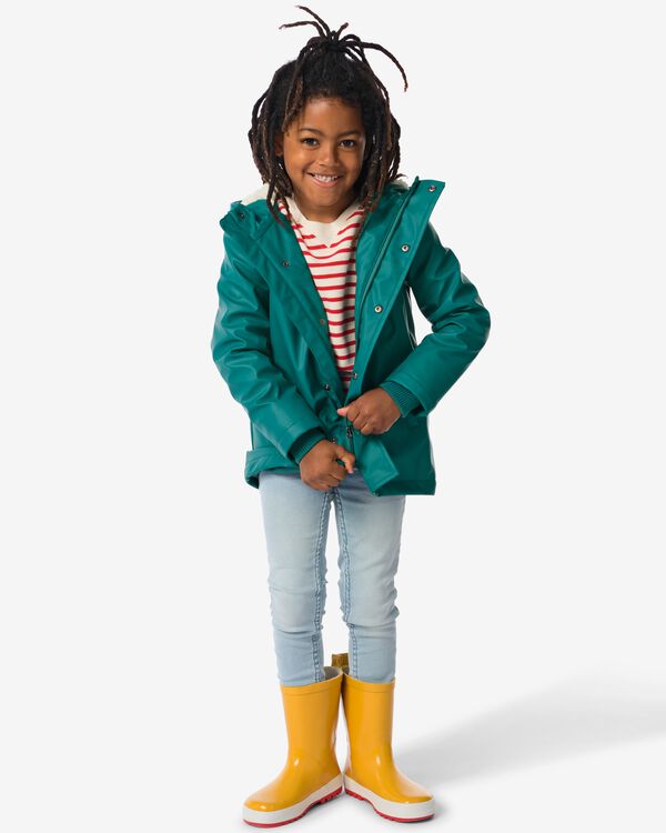 kinderjas met capuchon groen groen - 30784806GREEN - HEMA