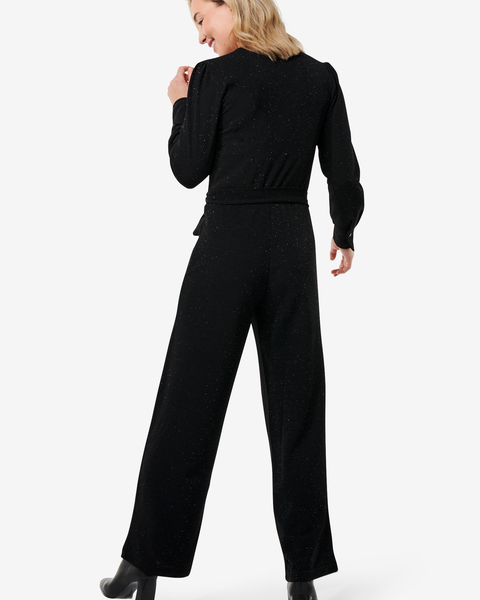 dames jumpsuit Wani met glitters zwart zwart - 1000029496 - HEMA