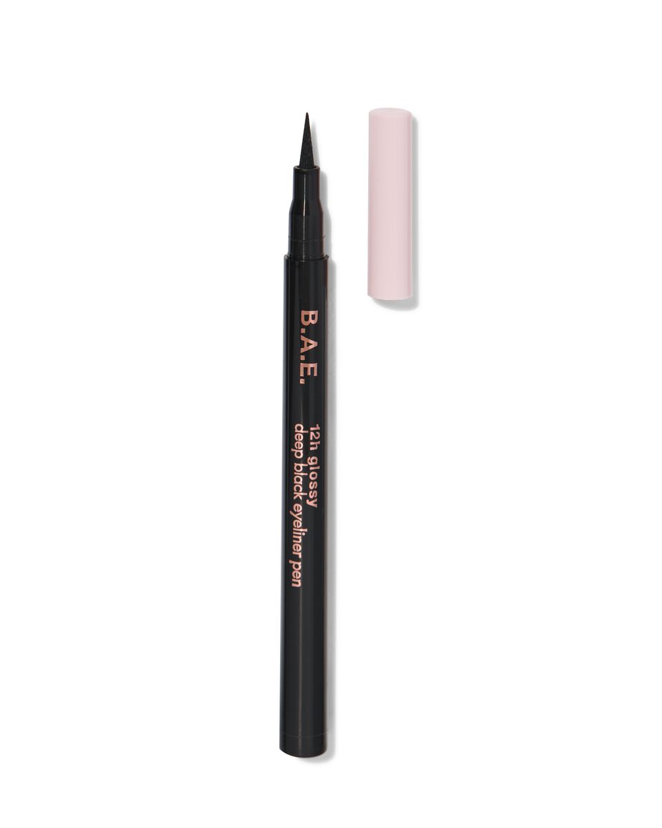 B.A.E. eyeliner pen 12h glossy deep black - 17700021 - HEMA