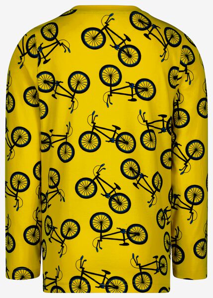 Clam Bounty elke dag kinder pyjama katoen fietsen geel - HEMA