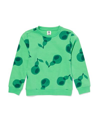 kindersweater met print groen groen - 30778805GREEN - HEMA