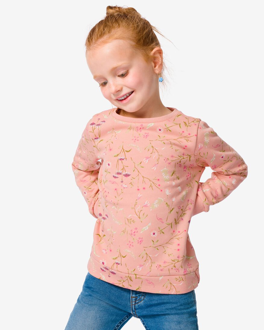 kinder sweater perzik perzik - 1000032442 - HEMA