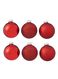 kerstballen glas rood Ø7 cm - 6 stuks - 25103162 - HEMA