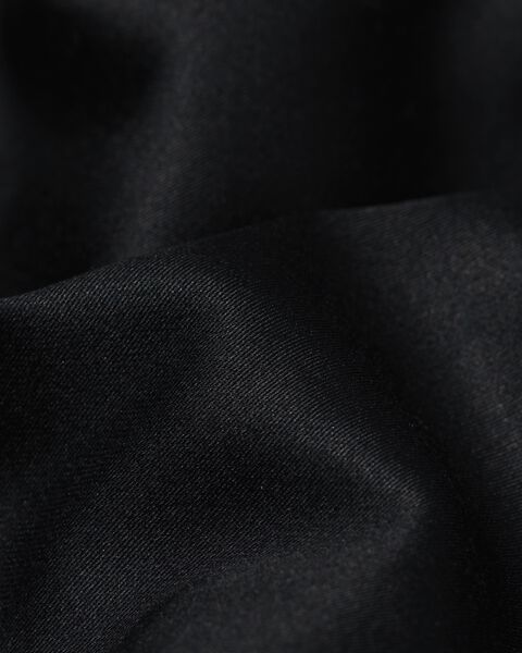 dekbedovertrek - katoensatijn zwart zwart - 1000030215 - HEMA