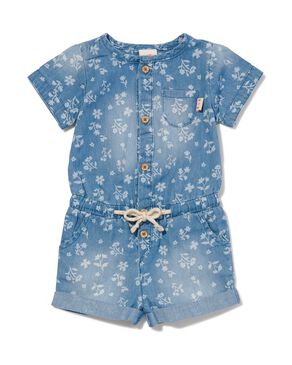 baby jumpsuit chambray blauw - 1000030970 - HEMA