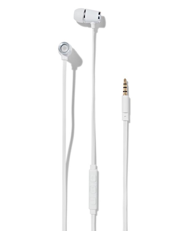 oortelefoon in-ear premium wit - 39620023 - HEMA