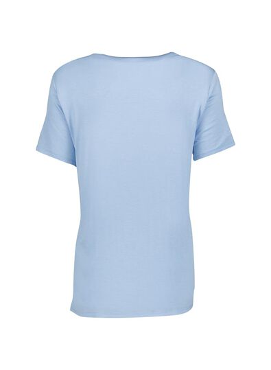 dames t-shirt lichtblauw - 1000013622 - HEMA