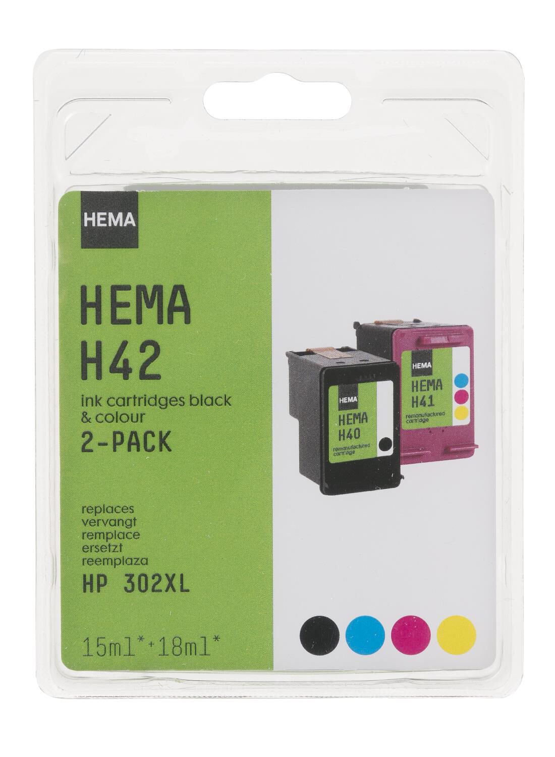 salade Versterker commentaar HEMA cartridge H42 voor de HP 302XL - HEMA
