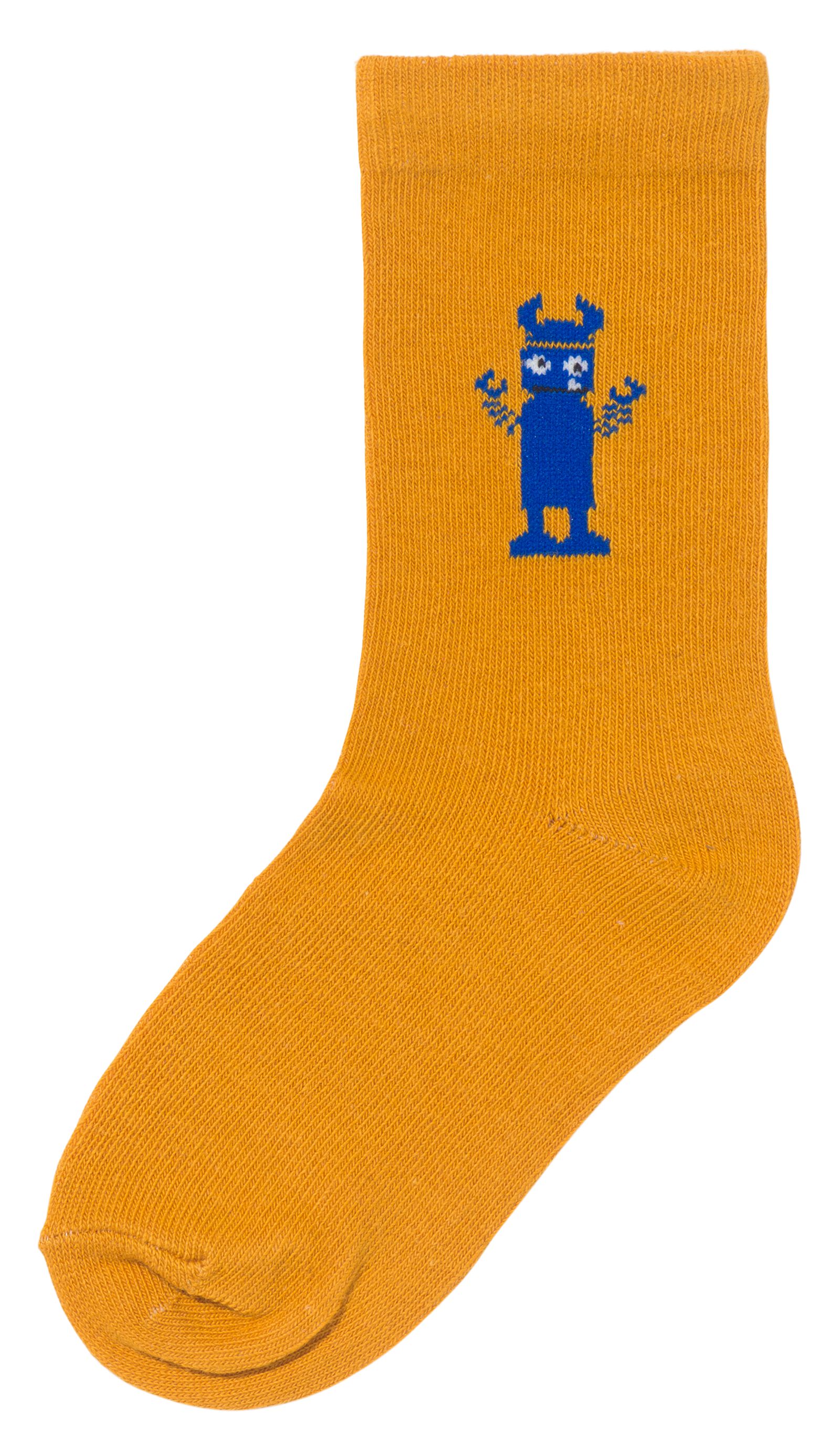 kinder sokken met katoen - 5 paar blauw 31/34 - 4360063 - HEMA