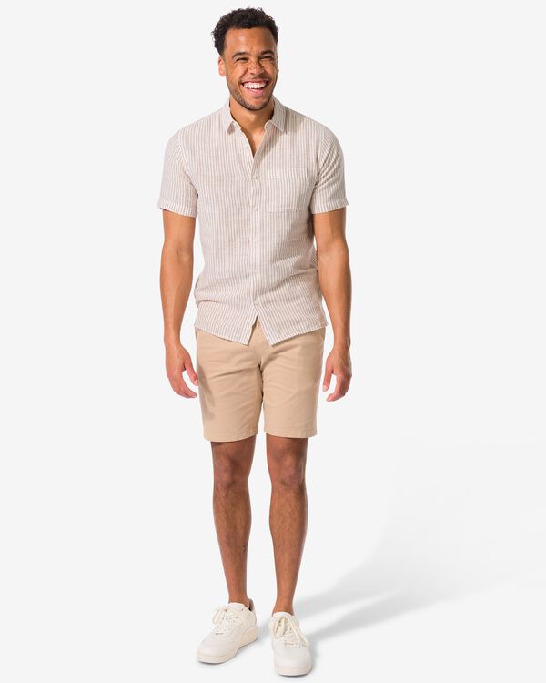 heren chino short zand zand - 2114460SAND - HEMA