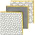microvezeldoekjes 36x36 grijs - 3 stuks - 5410085 - HEMA