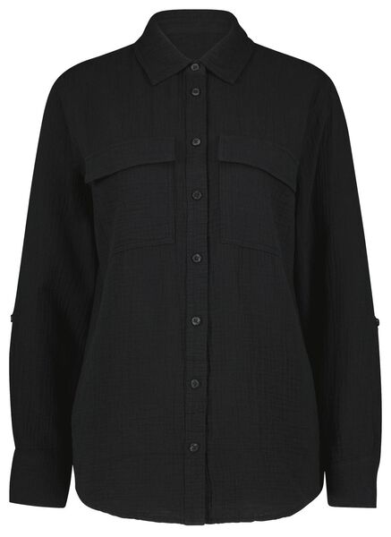 dames blouse Jaimy zwart - 1000026129 - HEMA