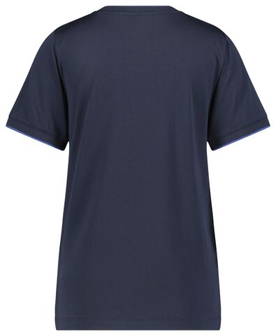 dames t-shirt donkerblauw - 1000021231 - HEMA
