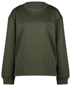 dames sweater Olive piqué donkergroen donkergroen - 1000026571 - HEMA