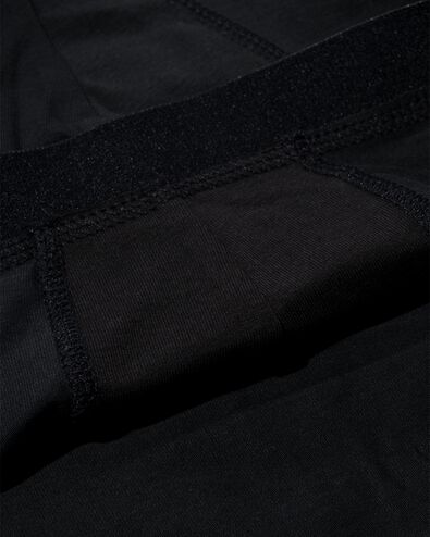 herenboxers lang - 3 stuks zwart zwart - 1000010252 - HEMA