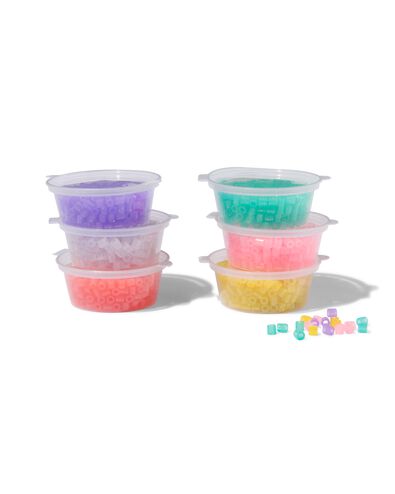 strijkkralen set glitters - 6 stuks - 15940046 - HEMA