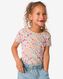kinder t-shirt met bloemen roze 122/128 - 30864153 - HEMA