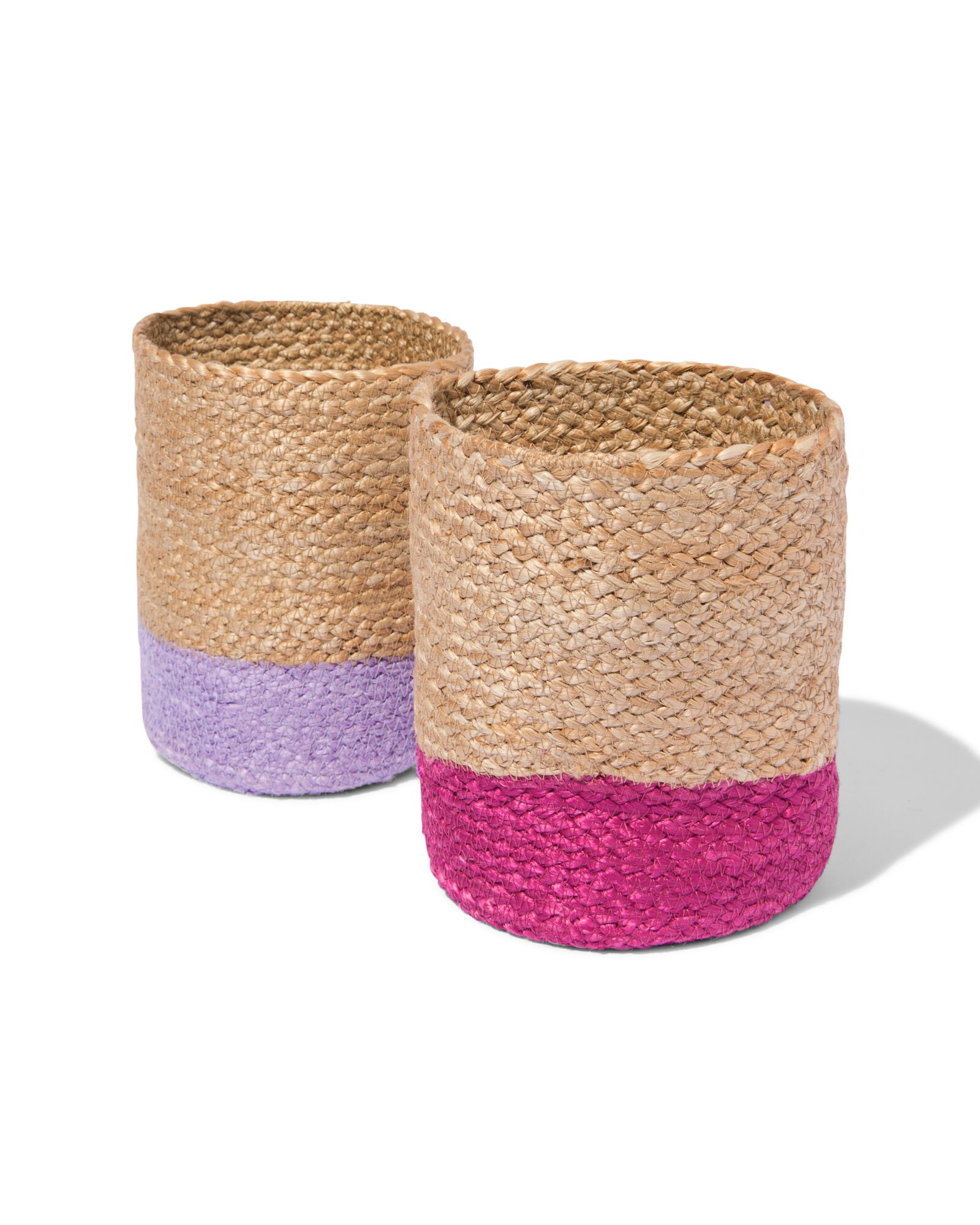 opbergmand roze en lila - 2 stuks - 39824134 - HEMA