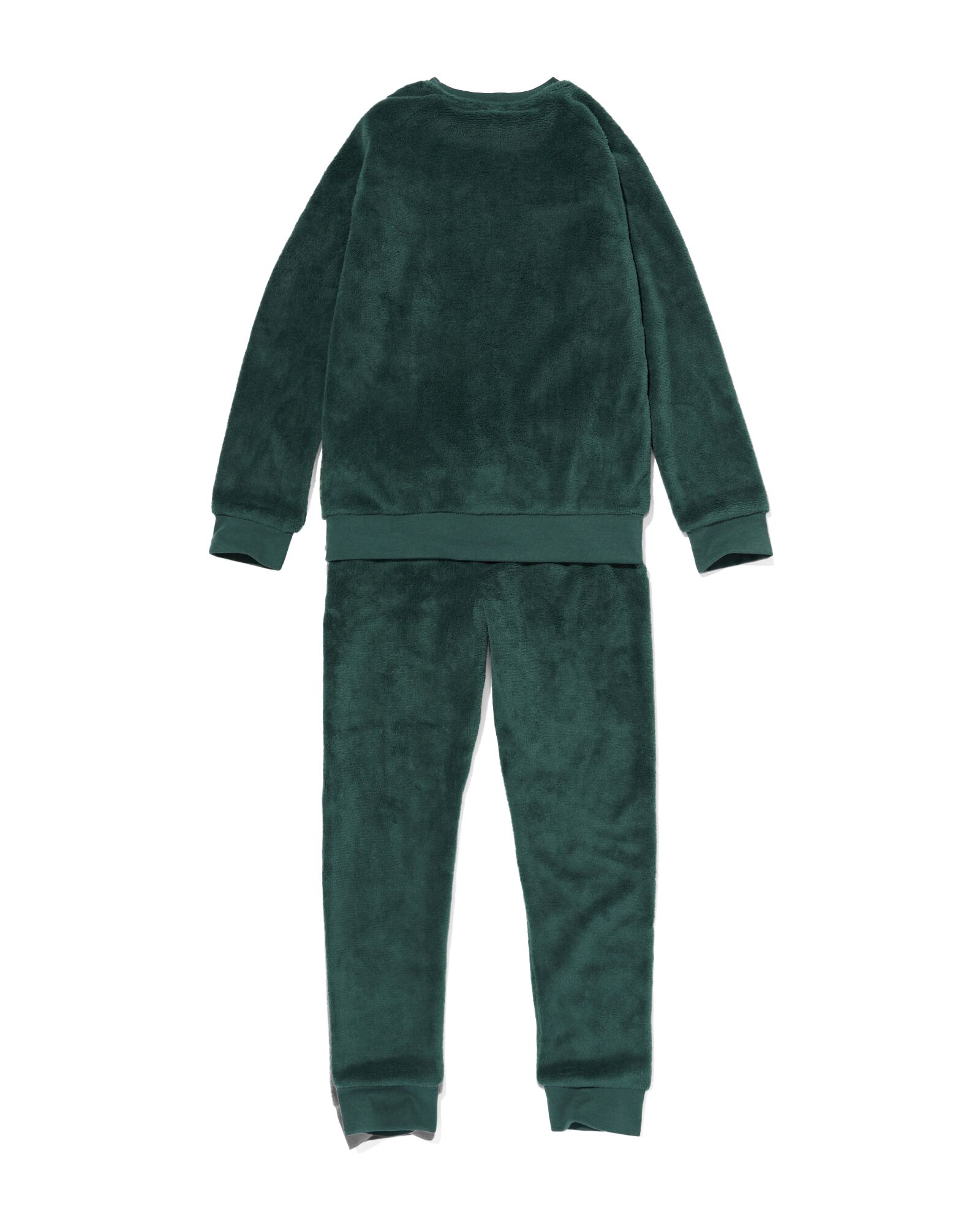 kinder pyjama fleece abstract groen 134/140 - 23020481 - HEMA