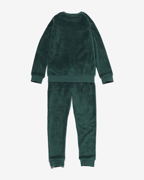 kinder pyjama fleece abstract groen groen - 23020480GREEN - HEMA