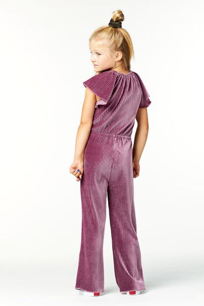 kinder jumpsuit ribbels paars - 1000025895 - HEMA