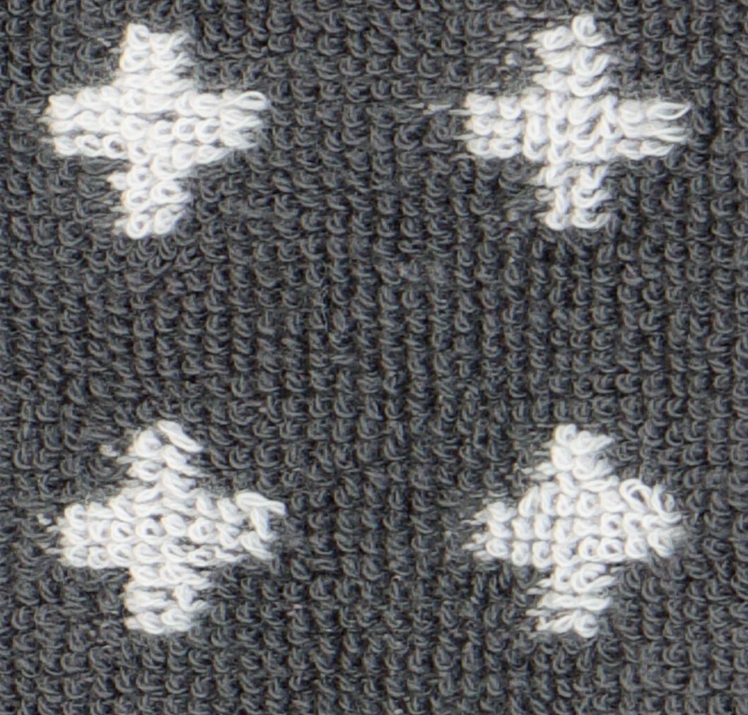keukendoek - 50 x 50 - katoen - grijs kruisjes - 5400167 - HEMA
