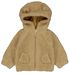 newborn jas met capuchon teddy beige - 1000025528 - HEMA