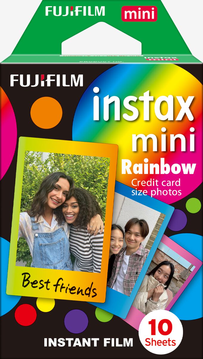 Fujifilm instax mini fotopapier rainbow 10-pak - 60300394 - HEMA